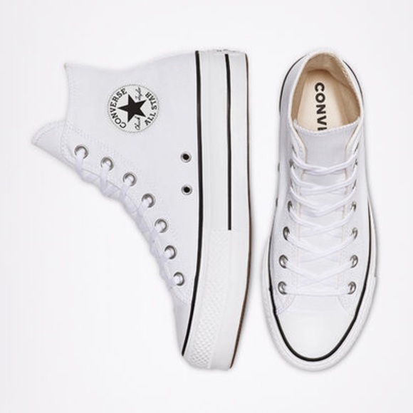 Converse Shoes - SOLD NEW Converse Platform Canvas Chuck Taylor All Star White + Black